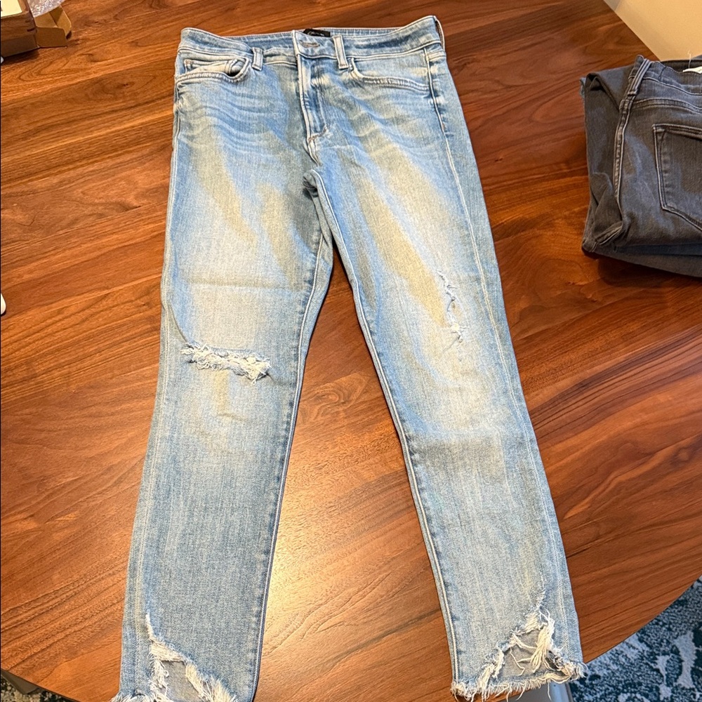Joe's Jeans Light Distressed Ankle Jeans The Charlie high rise skinny crop 28